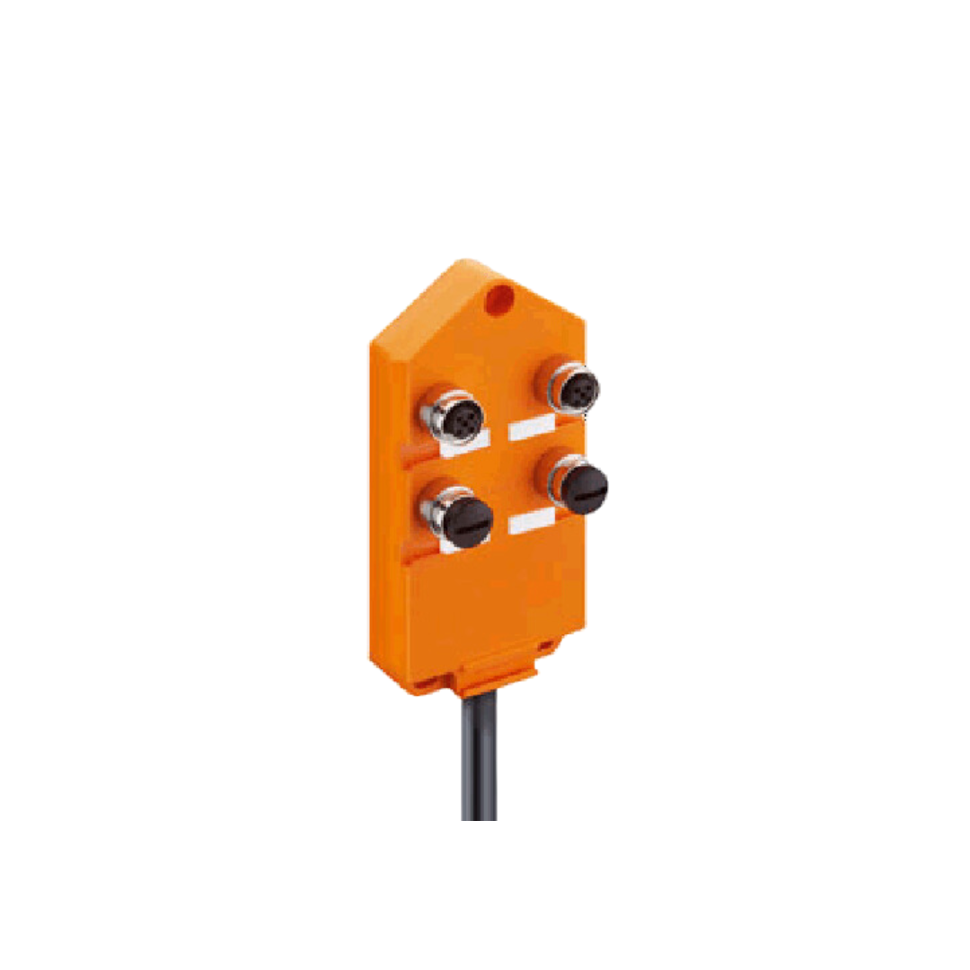 4 ports M12 Actuator  Sensor Distribution Box with Cable